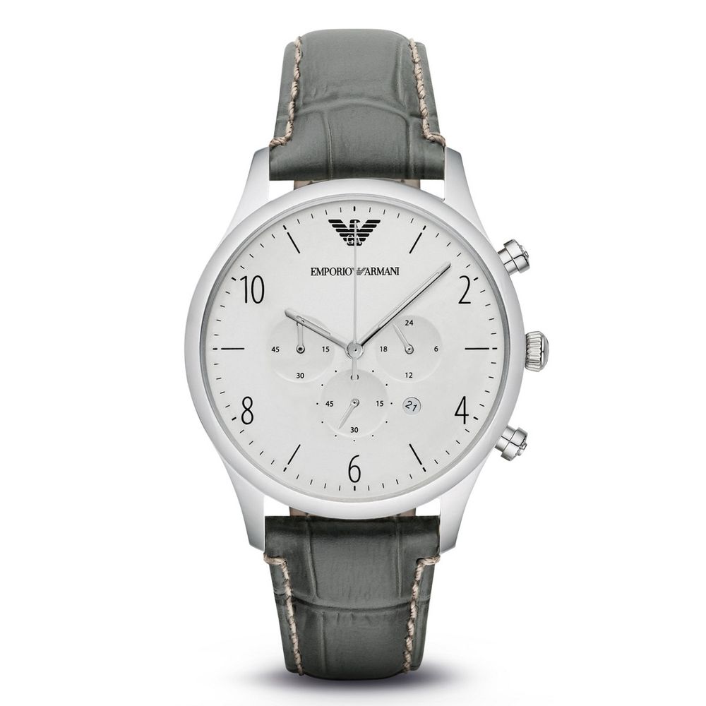 Armani Green Leather Watch for Men