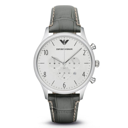 Armani Green Leather Watch for Men