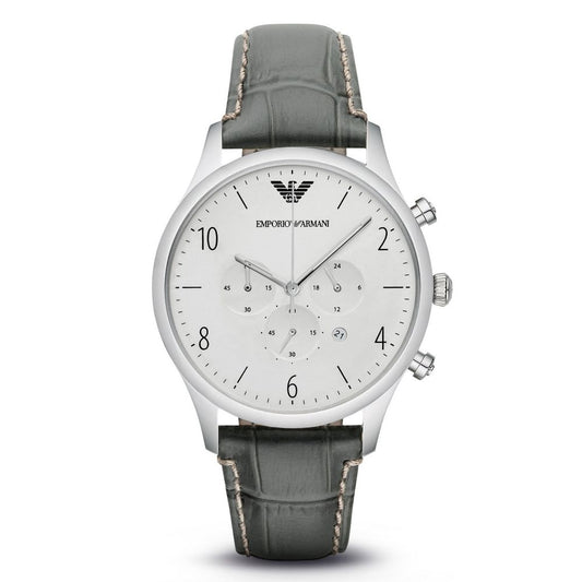 Armani Green Leather Watch for Men