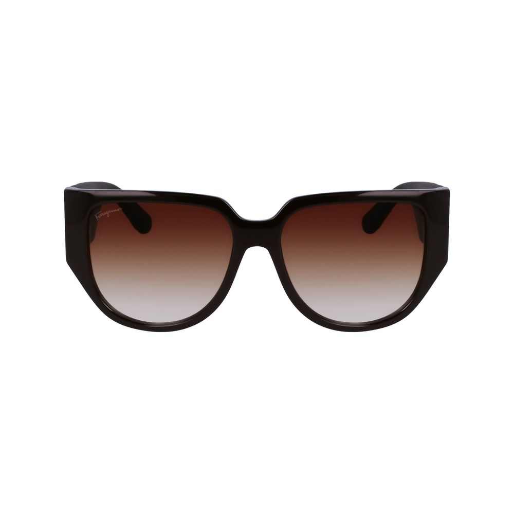 Ferragamo Women's Brown Bio Injected Sunglasses – Chic Style with UV Protection