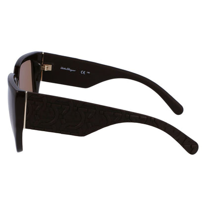 Ferragamo Women's Brown Bio Injected Sunglasses – Chic Style with UV Protection