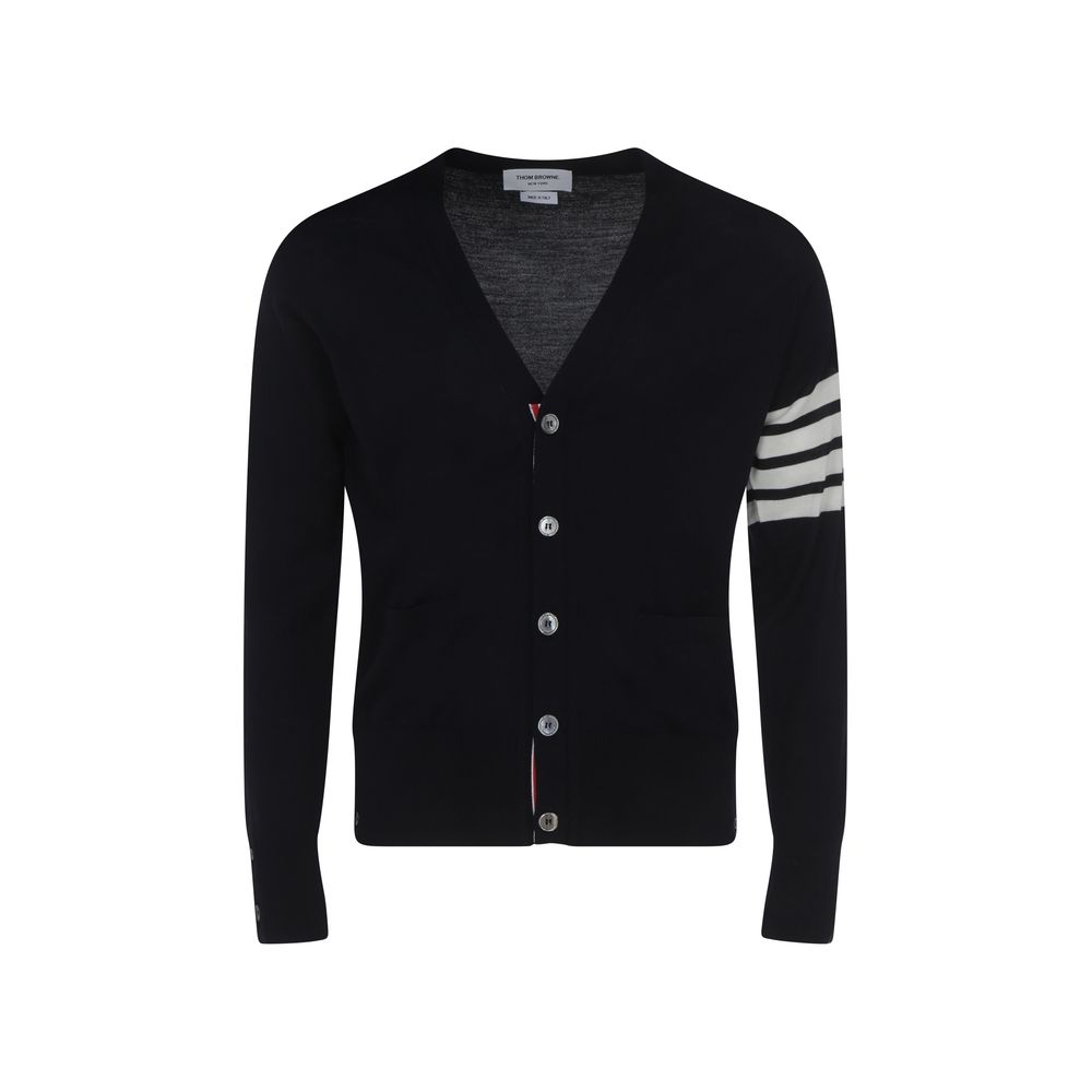 Thom Browne Fleece Wool Cardigan