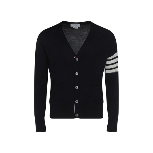 Thom Browne Fleece Wool Cardigan