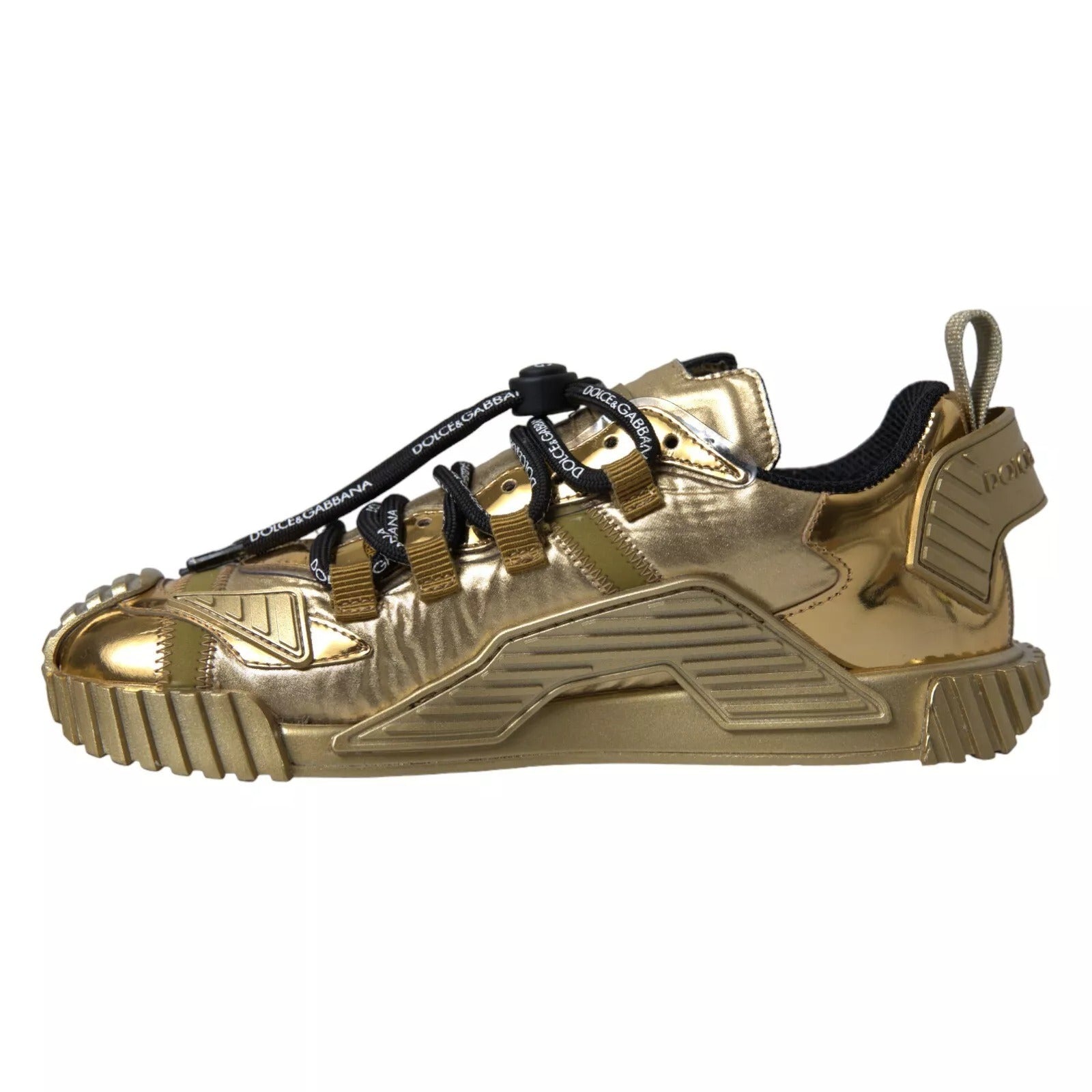 Dolce & Gabbana Metallic Gold NS1 Low Top Sneakers