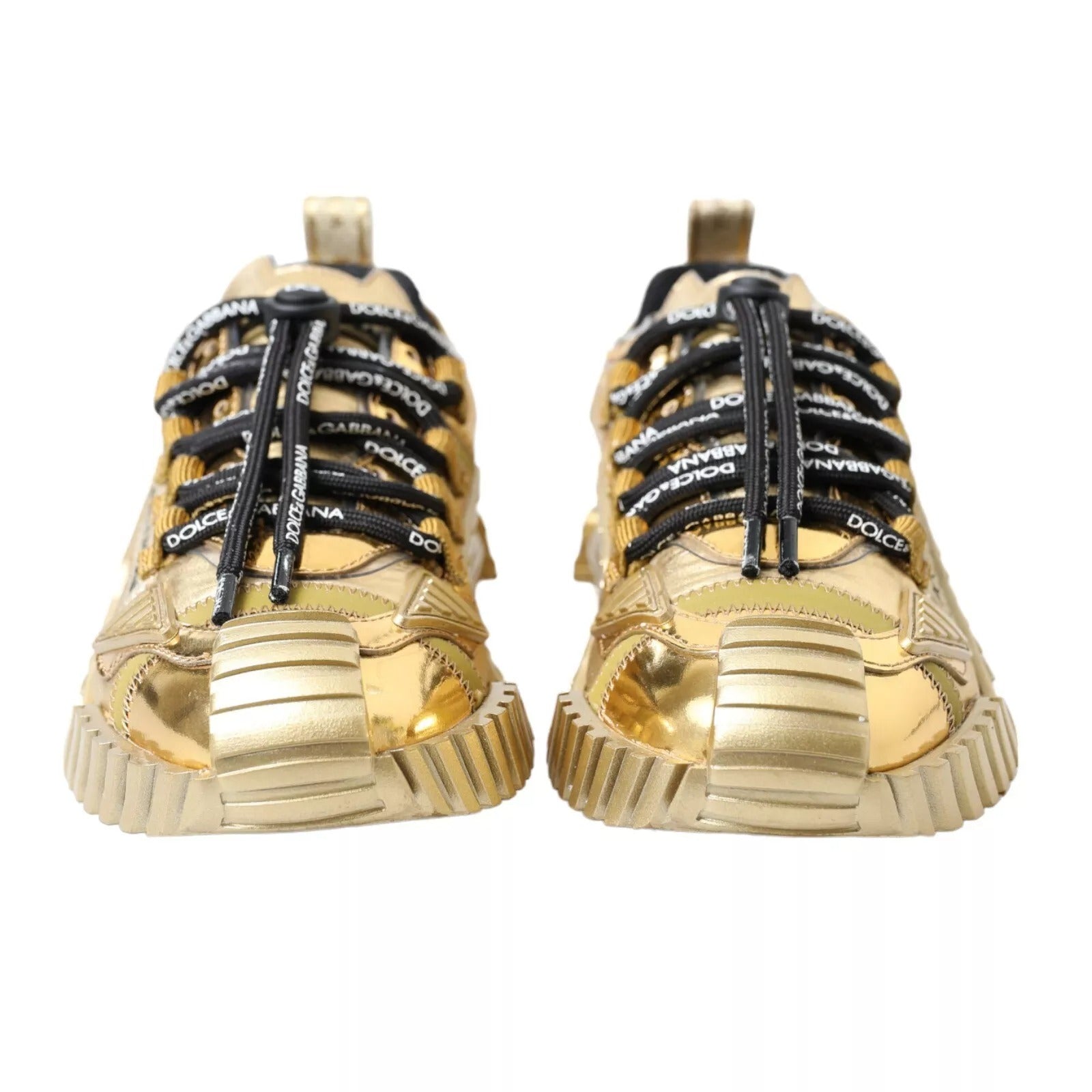Dolce & Gabbana Metallic Gold NS1 Low Top Sneakers