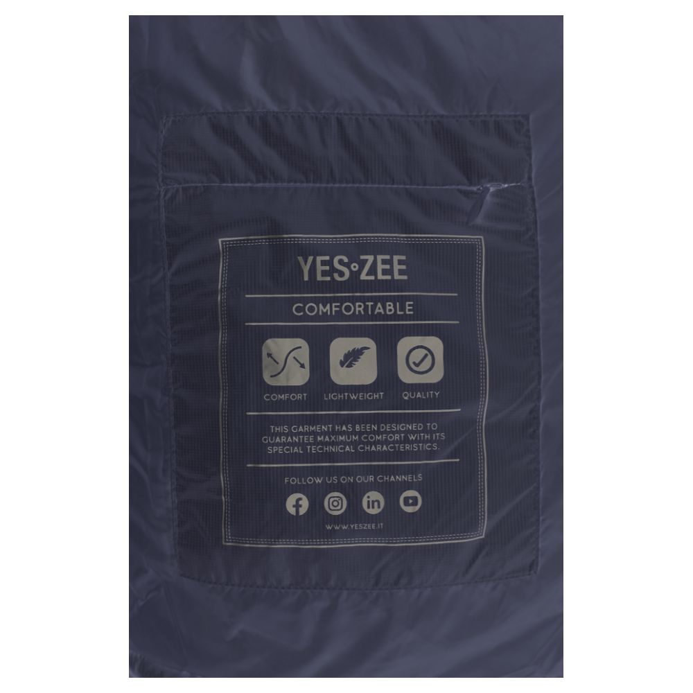 Yes Zee Blue Nylon Vest with Hood