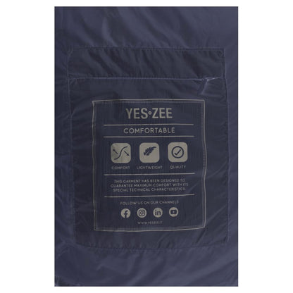 Yes Zee Blue Nylon Vest with Hood