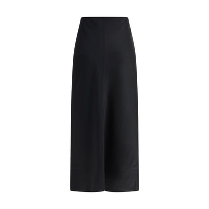 Ami Paris Satin Midi Skirt