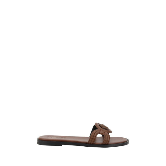 Versace Medusa Flat Sandals