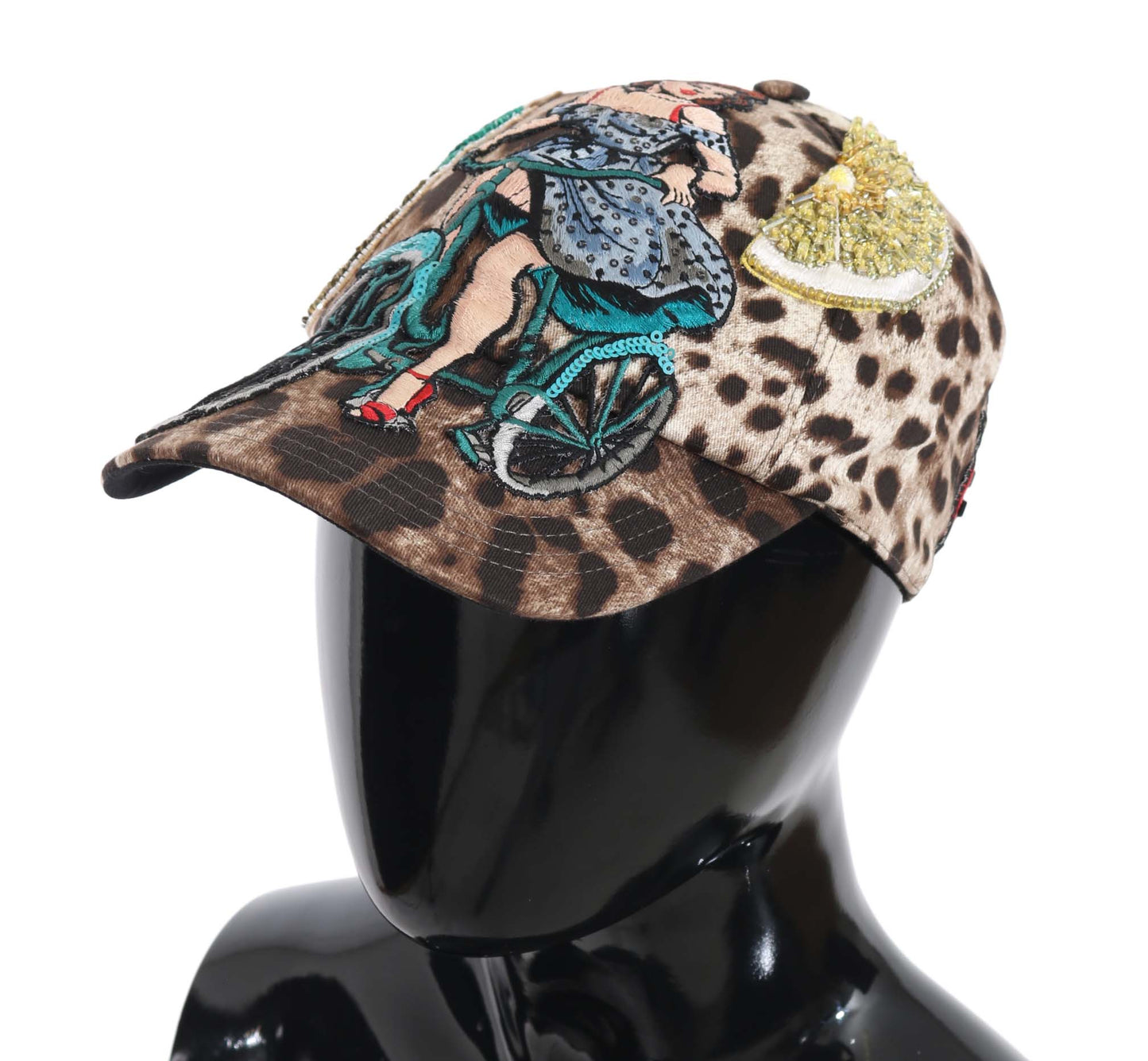  - Elegant Sequined Leopard Baseball Cap