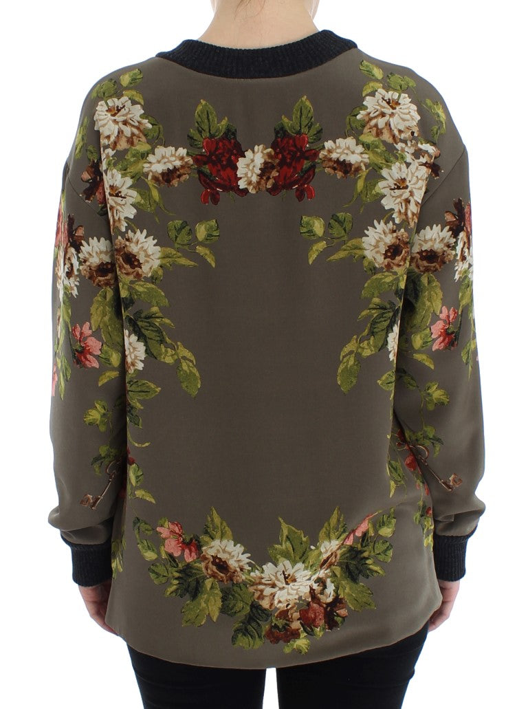  - Enchanted Sicily Silk Crewneck Blouse