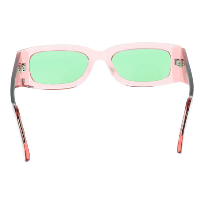 GCDS Unisex Sunglasses – Stylish Rose Frame with Green Lenses, 52mm