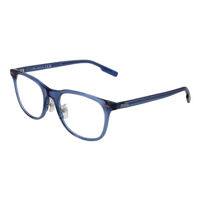 Ermenegildo Zegna Men's Optical Glasses – Blue Rectangle Frame, 53mm