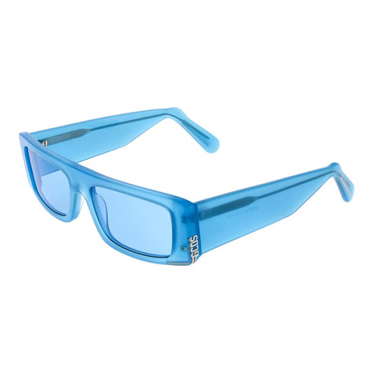GCDS Unisex Sunglasses – Blue Full-Rim Frame with Blue Lenses, 57mm