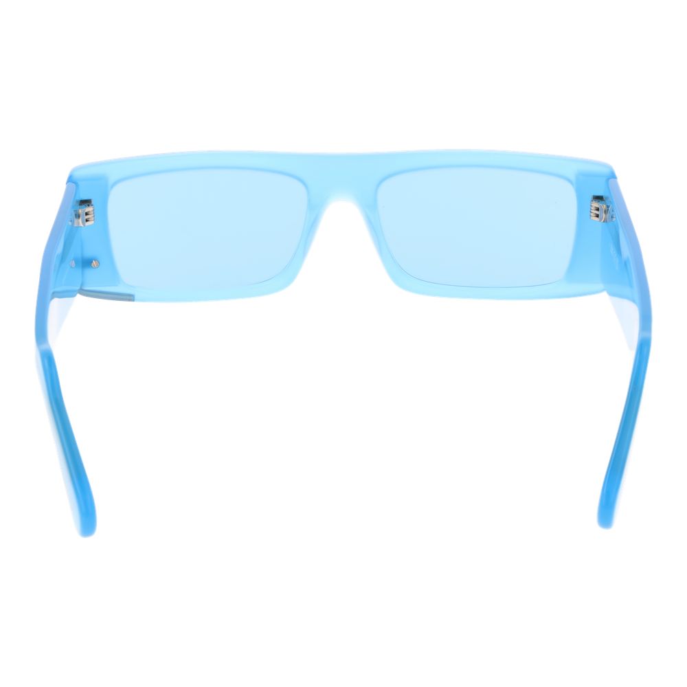 GCDS Unisex Sunglasses – Blue Full-Rim Frame with Blue Lenses, 57mm