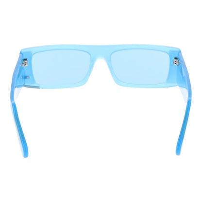GCDS Unisex Sunglasses – Blue Full-Rim Frame with Blue Lenses, 57mm