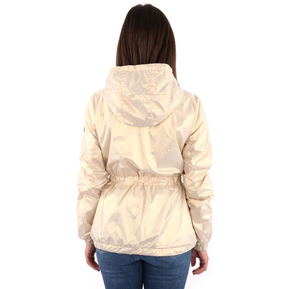Yes Zee Beige Nylon K-Way Jacket