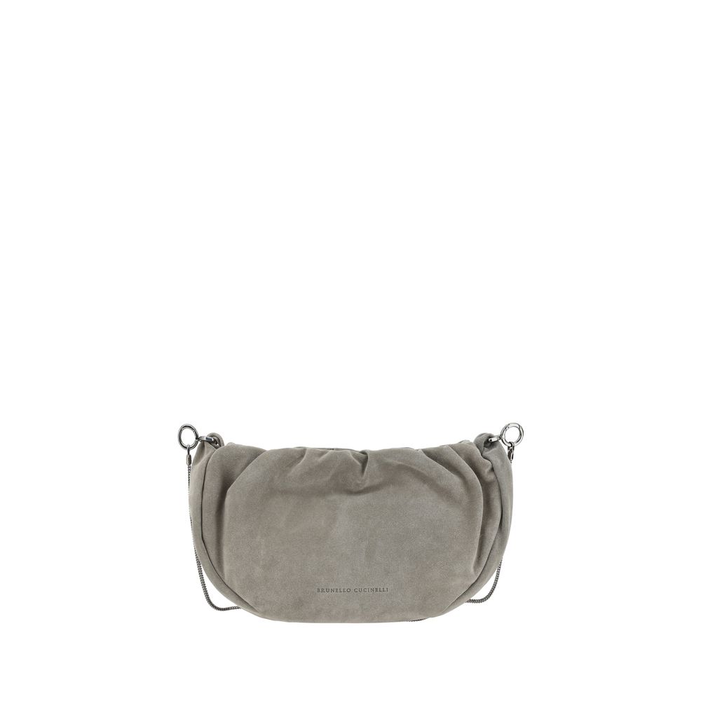 Brunello Cucinelli Suede Shoulder Bag - Elegant Luxury Redefined
