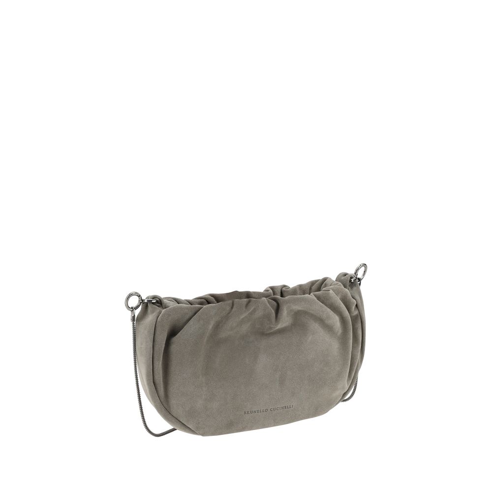 Brunello Cucinelli Suede Shoulder Bag - Elegant Luxury Redefined