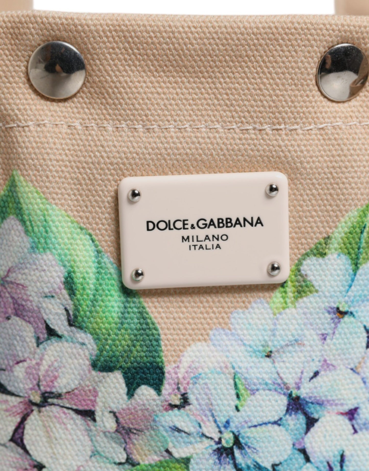 Dolce & Gabbana Multicolour Floral Canvas TANIA Top Handle Tote Borse Bag