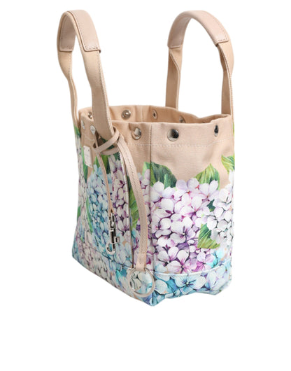 Dolce & Gabbana Multicolour Floral Canvas TANIA Top Handle Tote Borse Bag