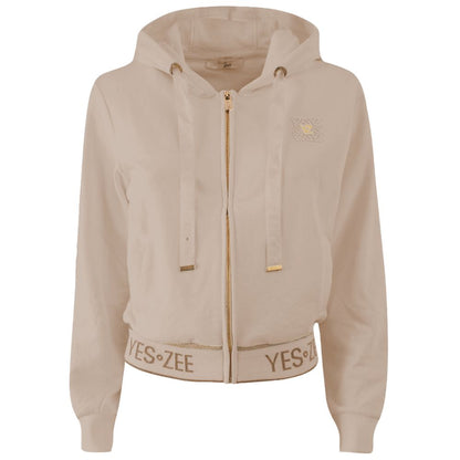 Yes Zee Beige Cotton Sweater: Stylish Comfort Meets Practicality