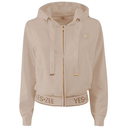Yes Zee Beige Cotton Sweater: Stylish Comfort Meets Practicality