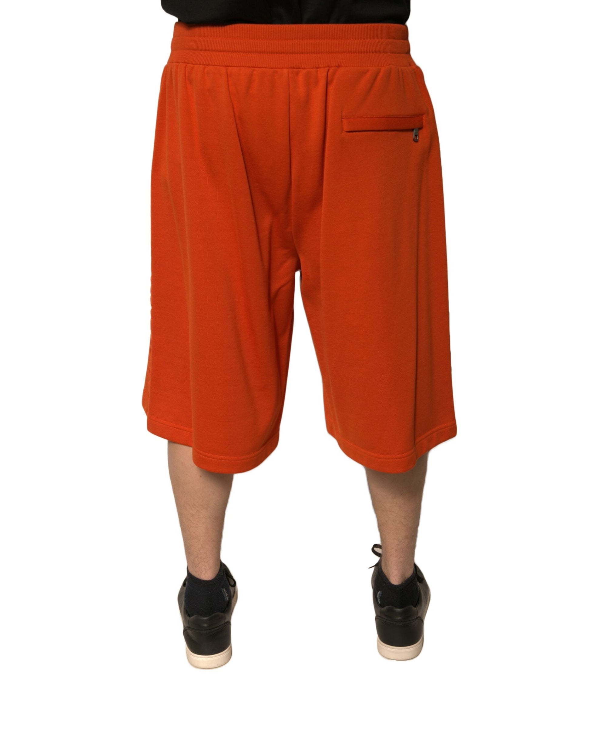Dolce & Gabbana Orange Cotton Blend Men's Bermuda Shorts