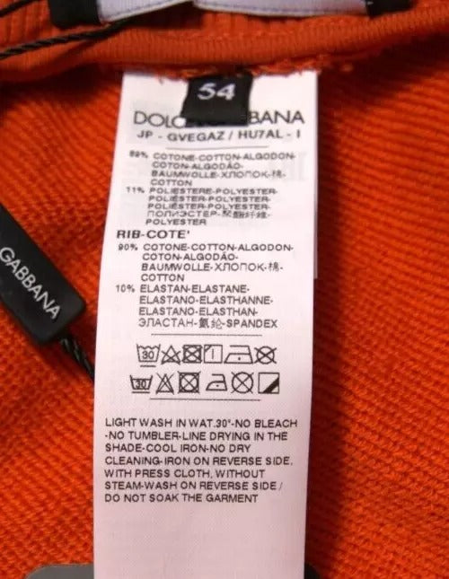 Dolce & Gabbana Orange Cotton Blend Men's Bermuda Shorts