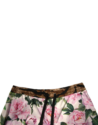 Dolce & Gabbana Multicolour Floral Cotton Men's Bermuda Shorts