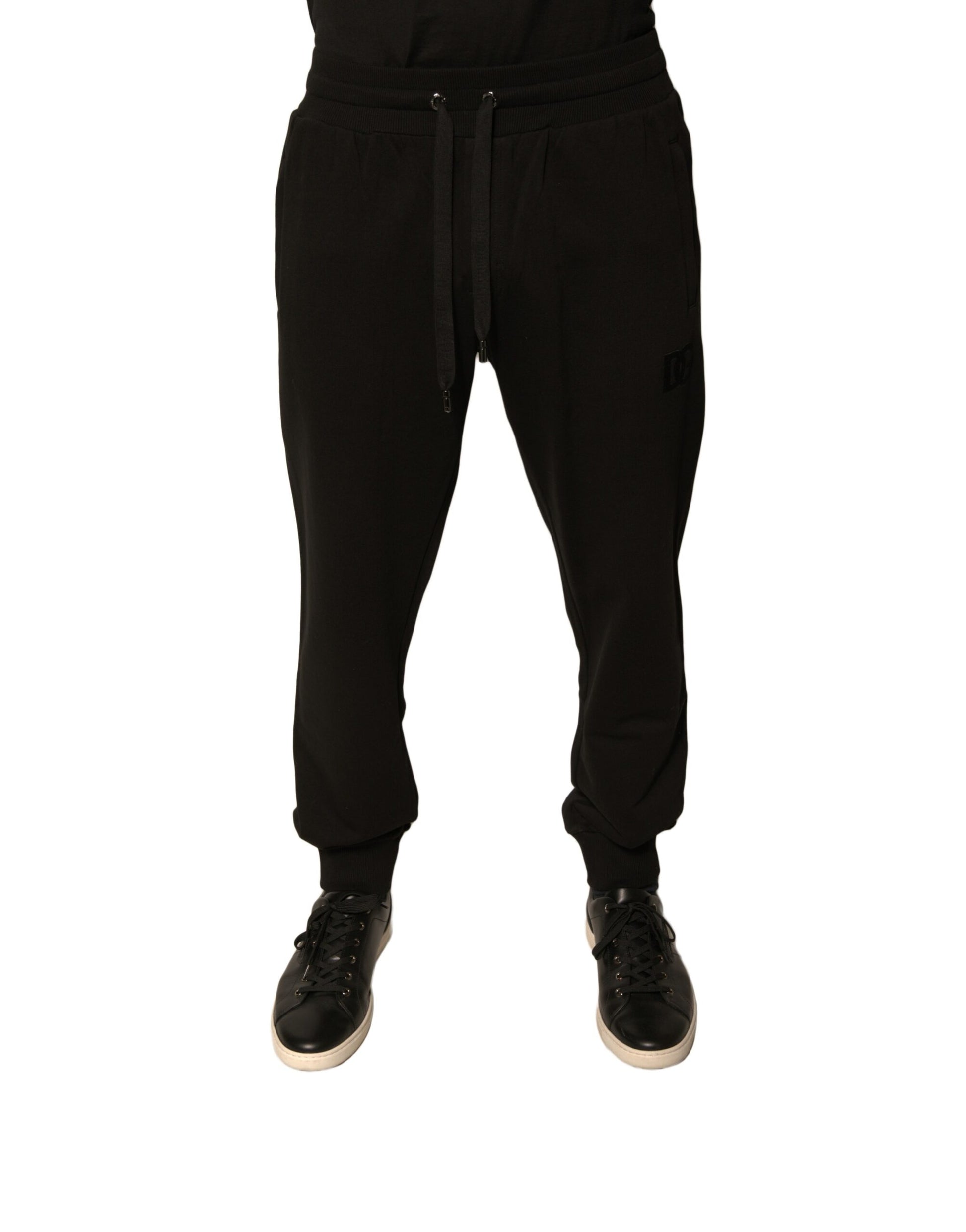 Dolce & Gabbana Black Cotton Jogger Sweatpants for Men