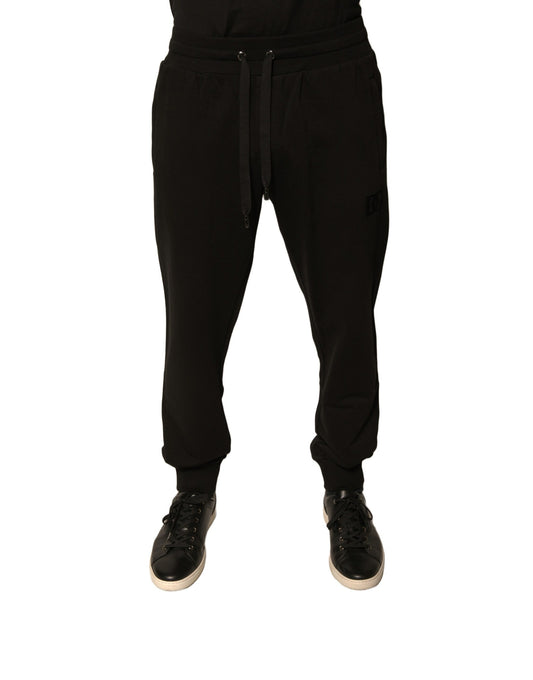 Dolce & Gabbana Black Cotton Jogger Sweatpants for Men