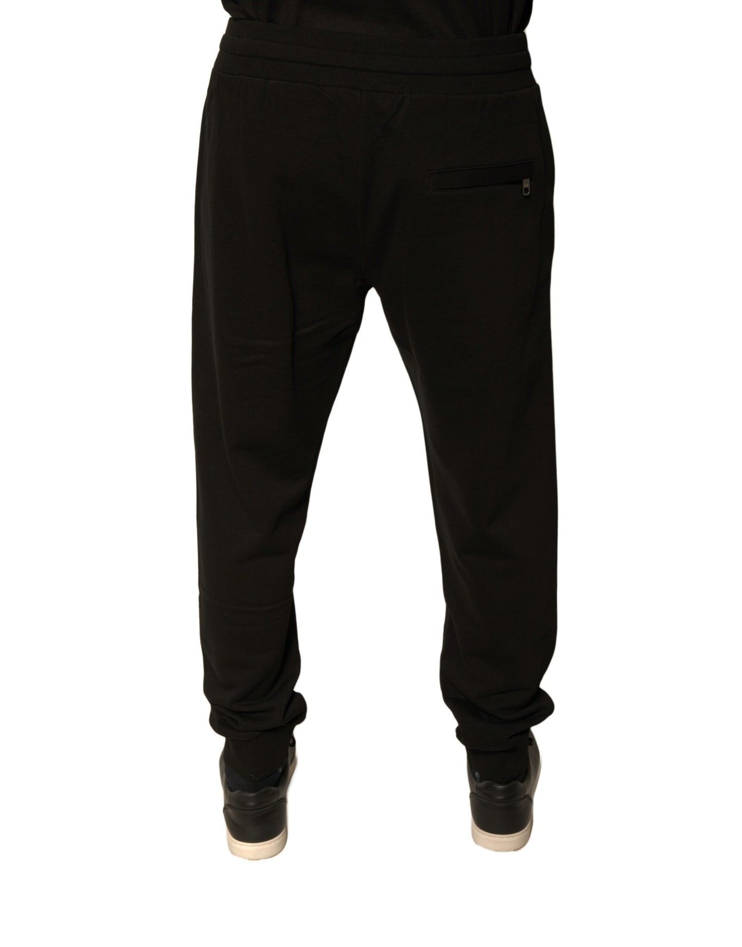 Dolce & Gabbana Black Cotton Jogger Sweatpants for Men
