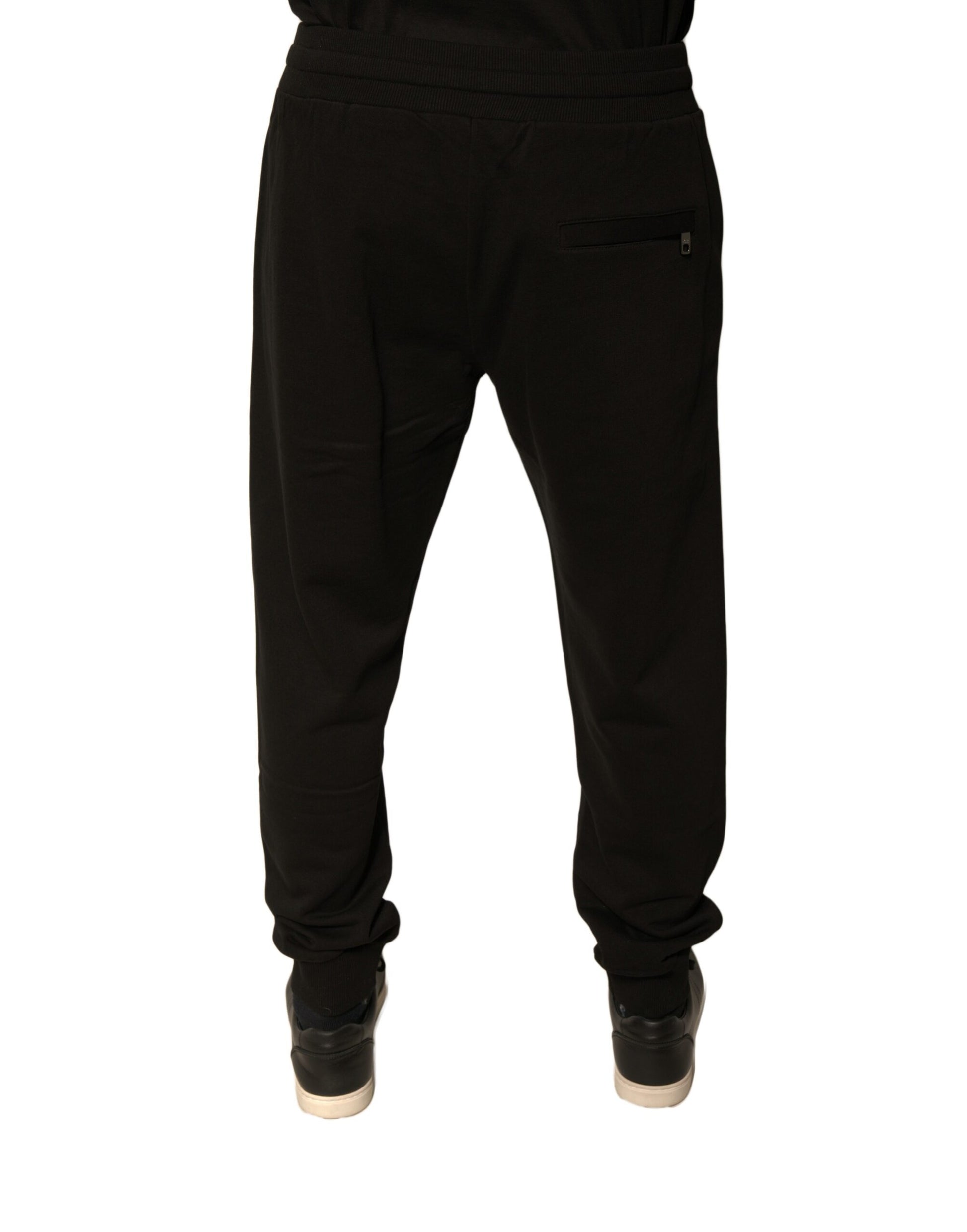 Dolce & Gabbana Black Cotton Jogger Sweatpants for Men