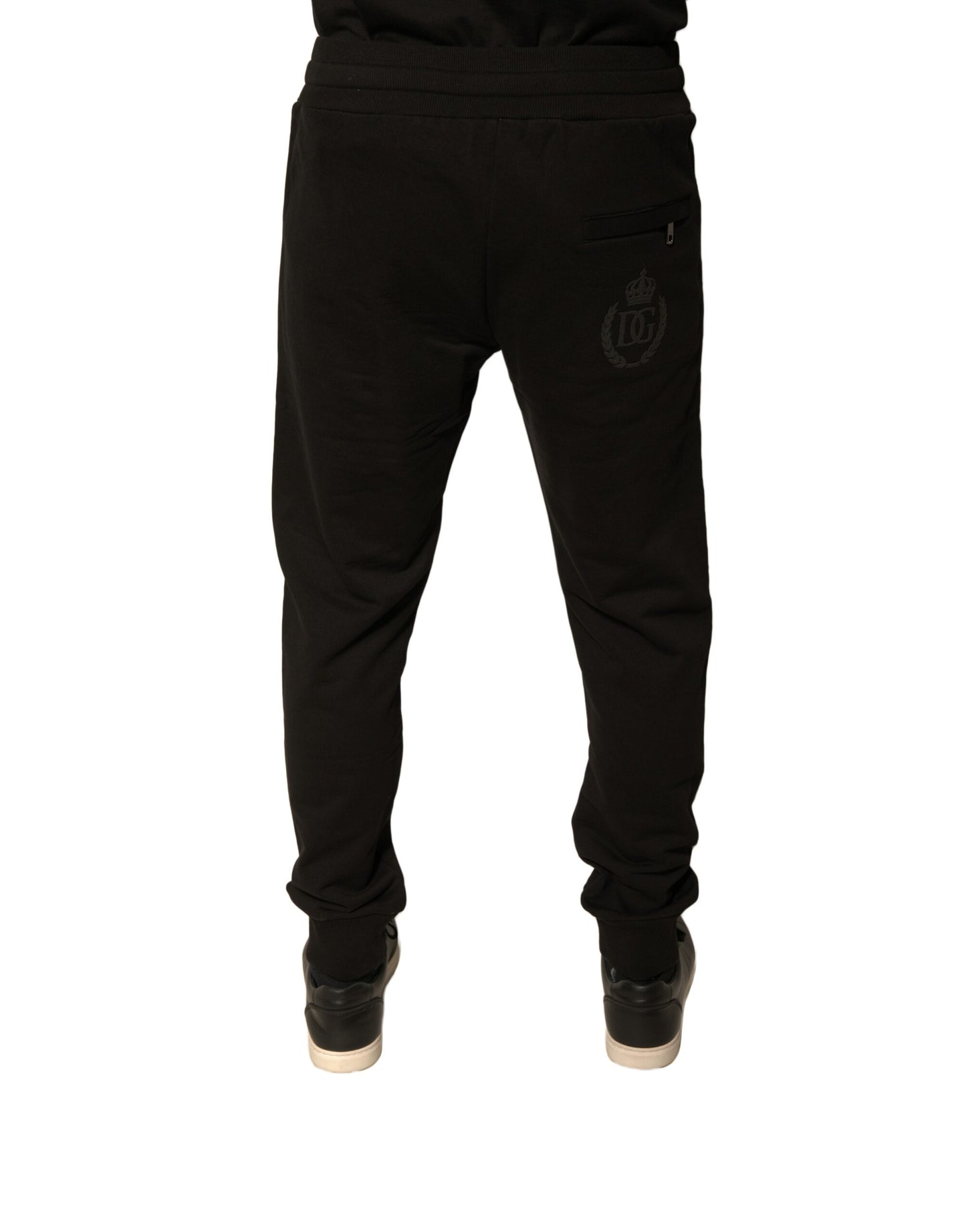 Dolce & Gabbana Black Cotton Jogger Pants for Men