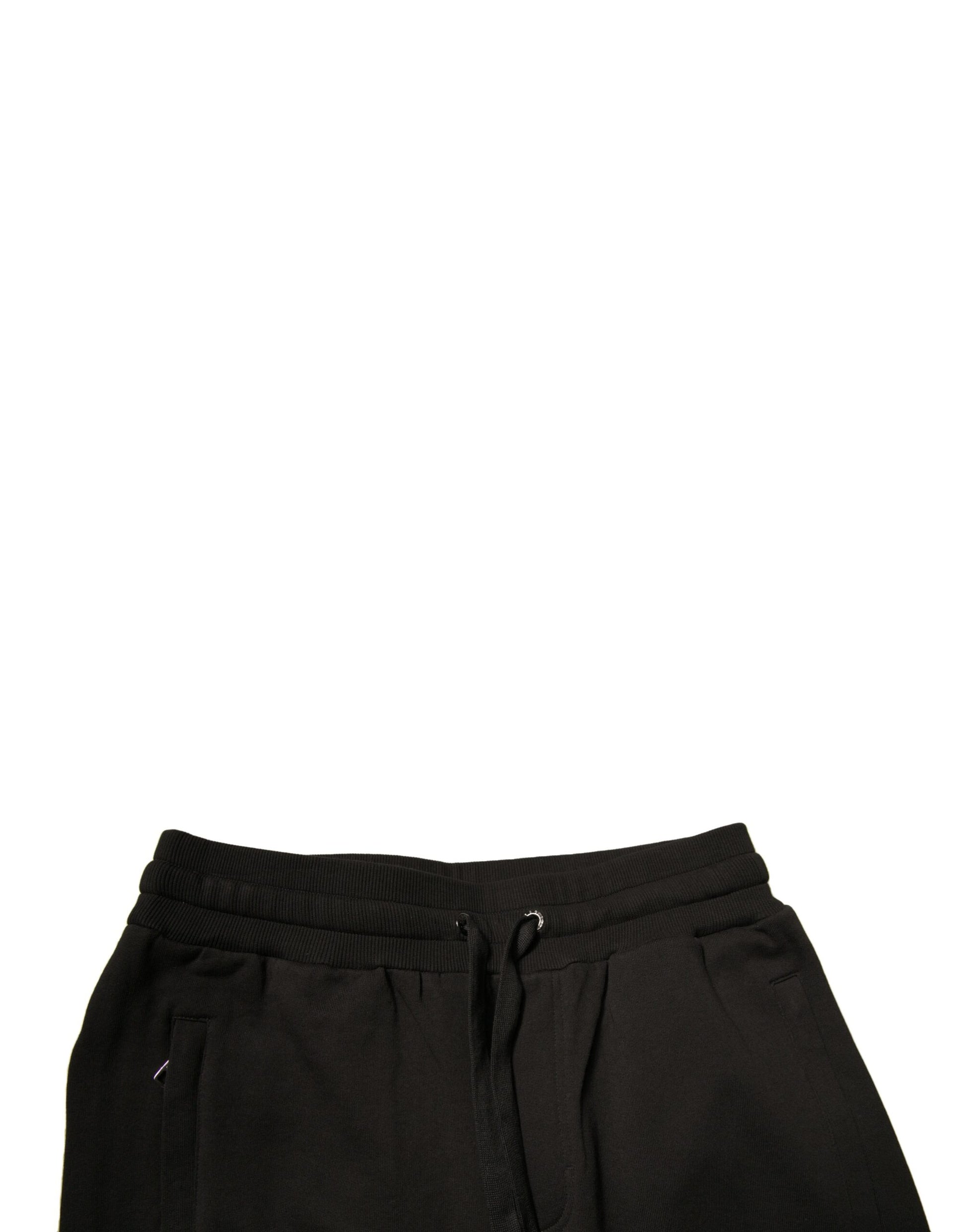 Dolce & Gabbana Black Cotton Jogger Pants for Men