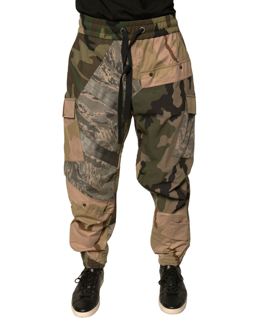 Dolce & Gabbana Multicolor Camouflage Jogger Sweatpants
