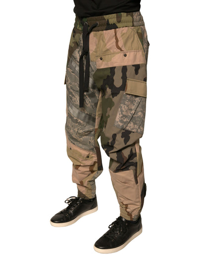 Dolce & Gabbana Multicolor Camouflage Jogger Sweatpants
