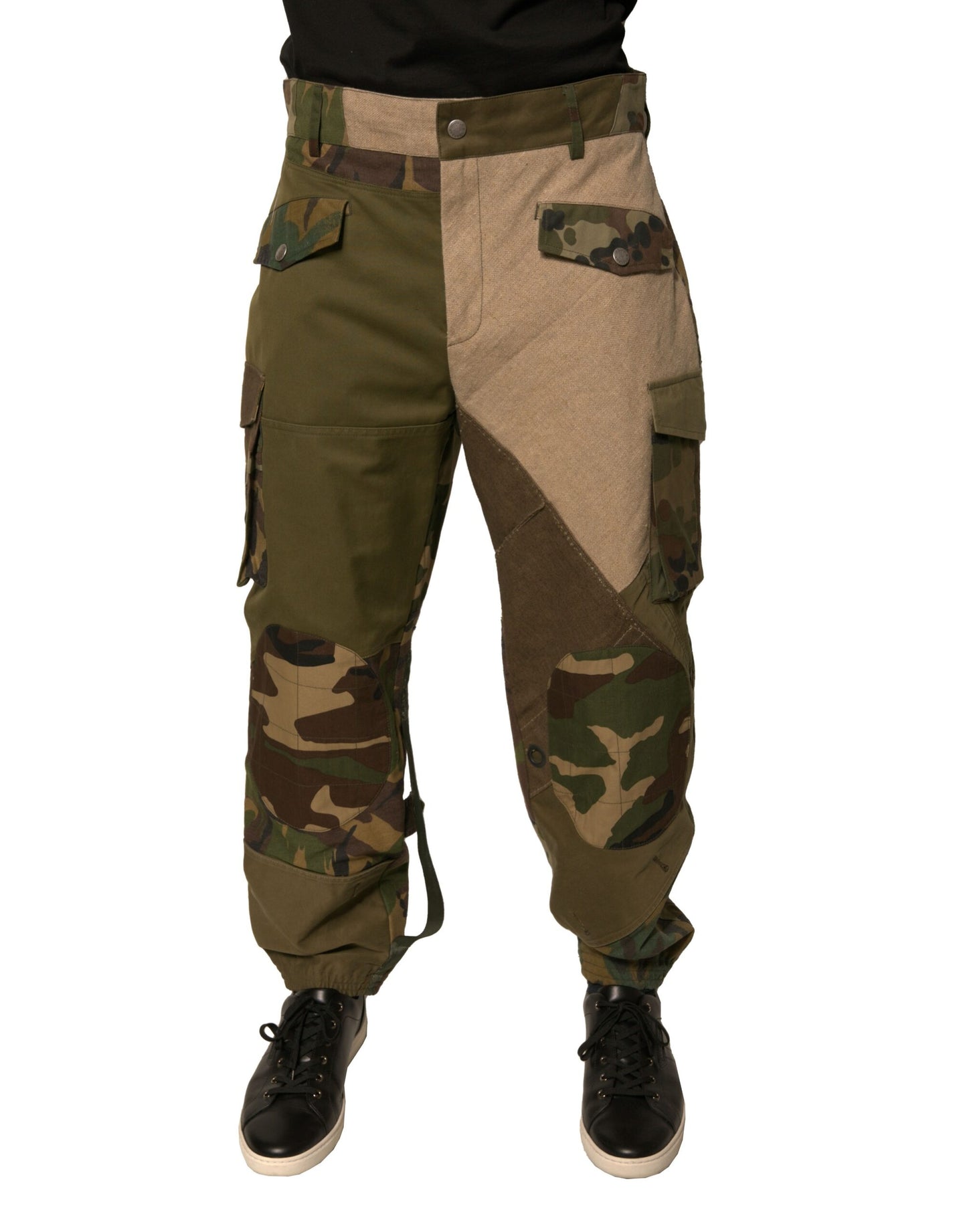 Dolce & Gabbana Multicolour Patchwork Flight Cargo Pants