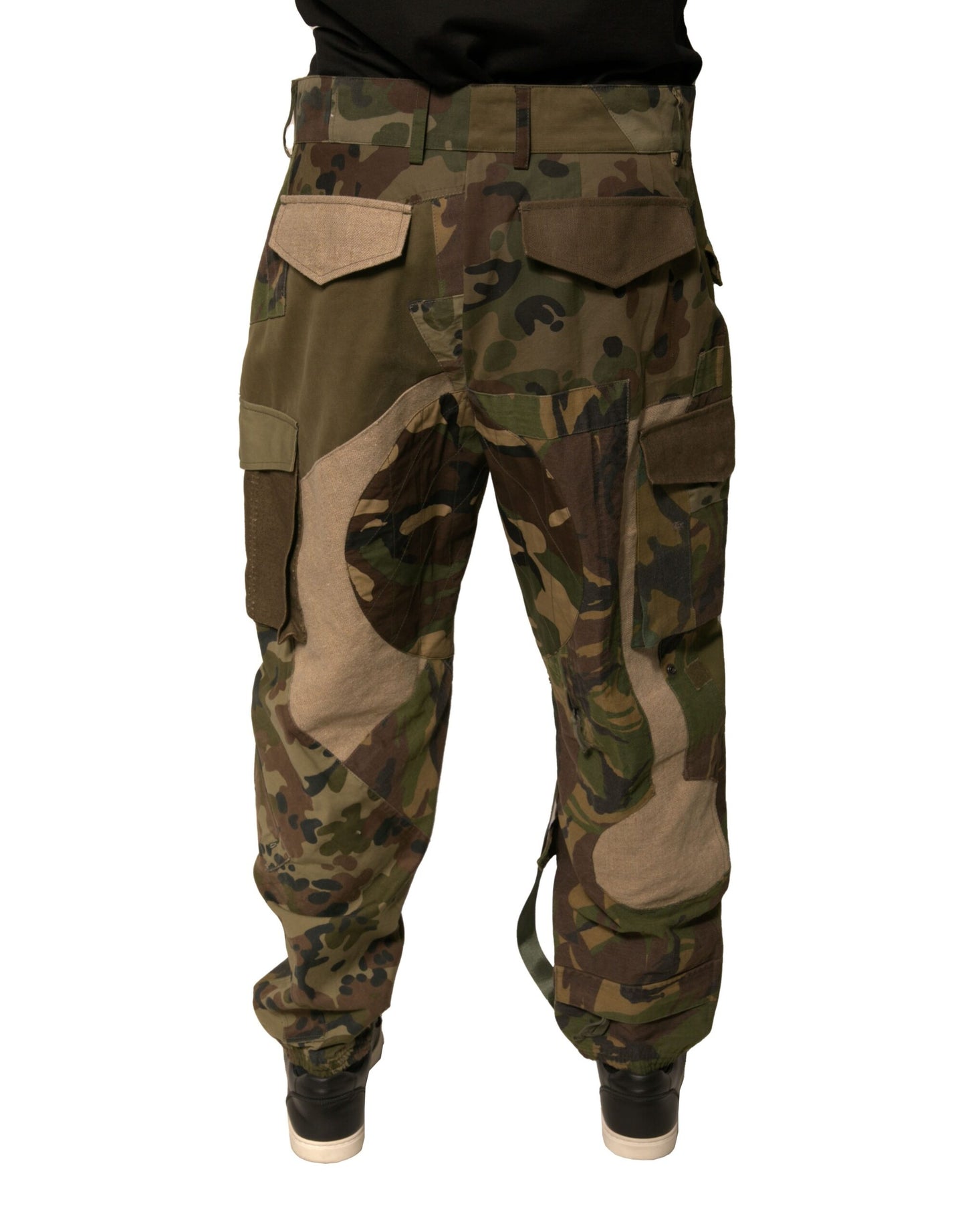 Dolce & Gabbana Multicolour Patchwork Flight Cargo Pants