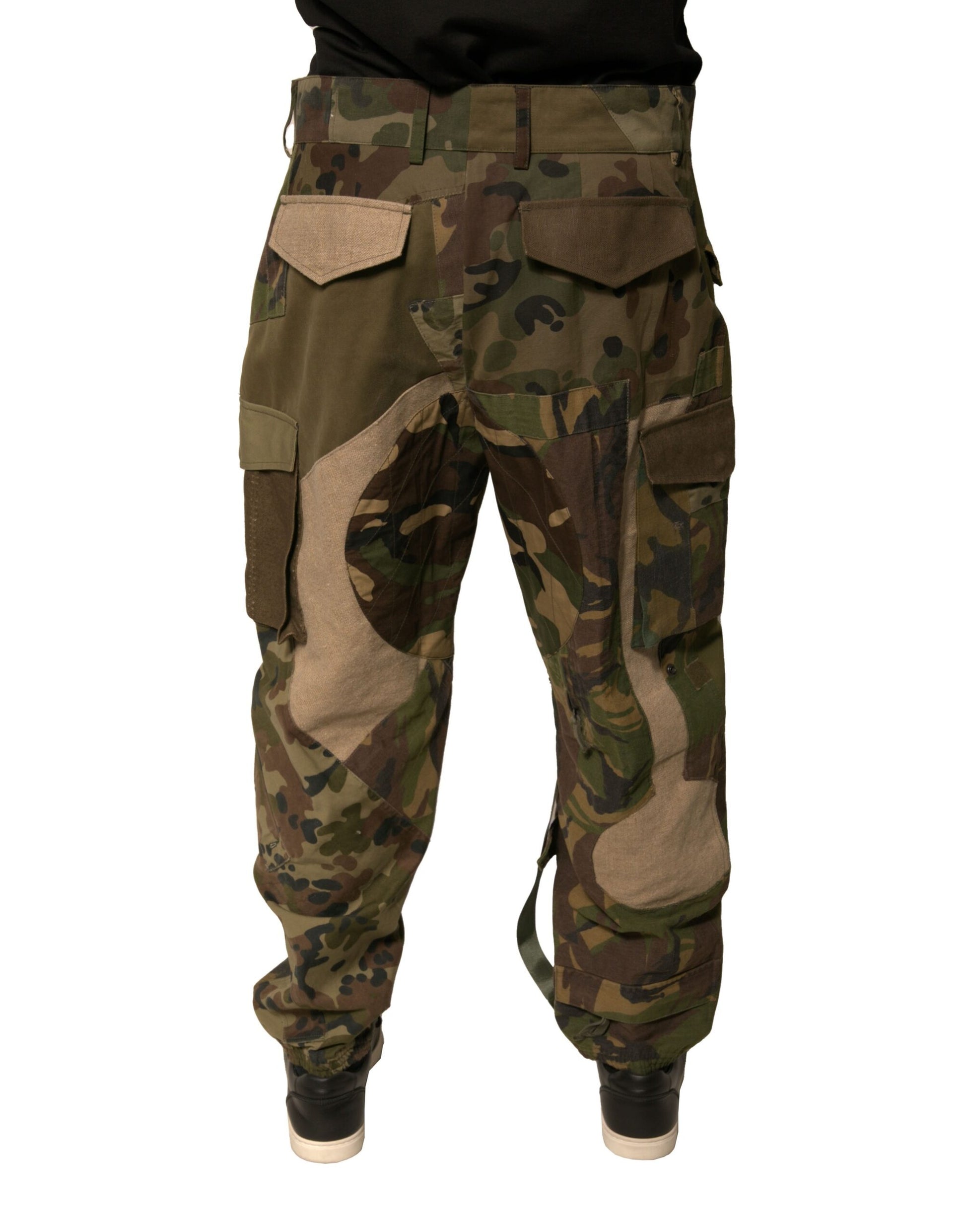 Dolce & Gabbana Multicolour Patchwork Flight Cargo Pants