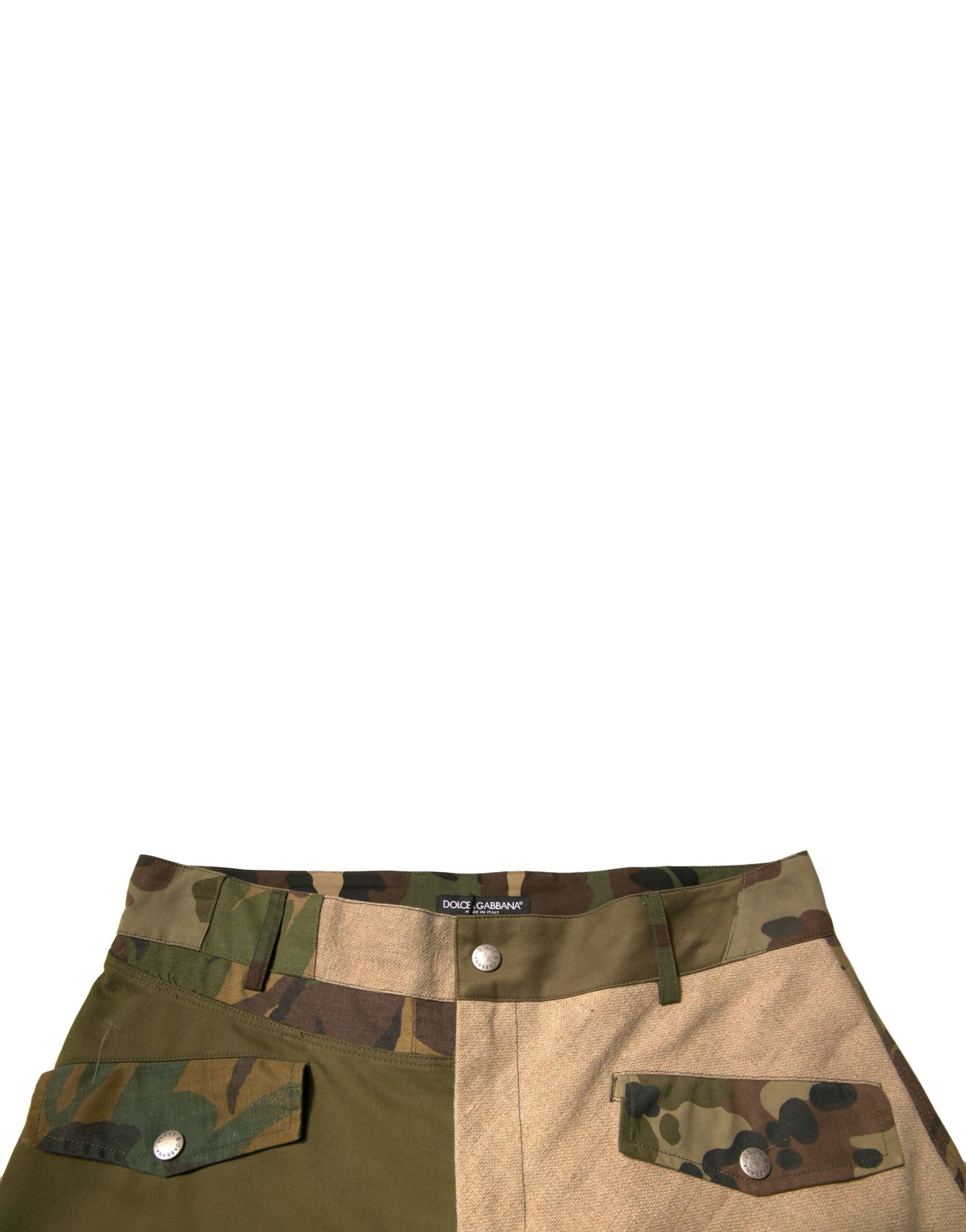 Dolce & Gabbana Multicolour Patchwork Flight Cargo Pants