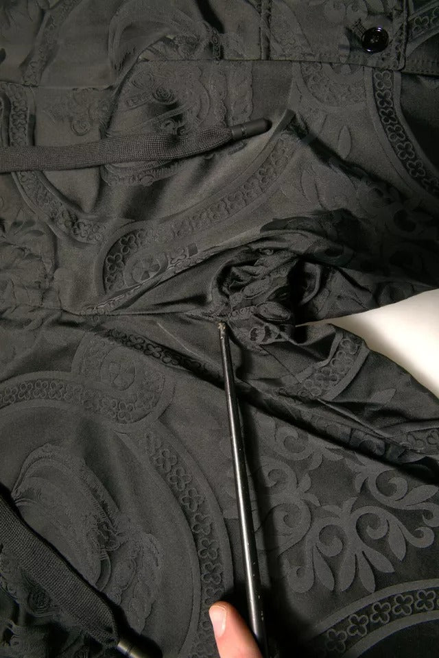 Dolce & Gabbana Black Crown Nylon Jogger Sweatpants
