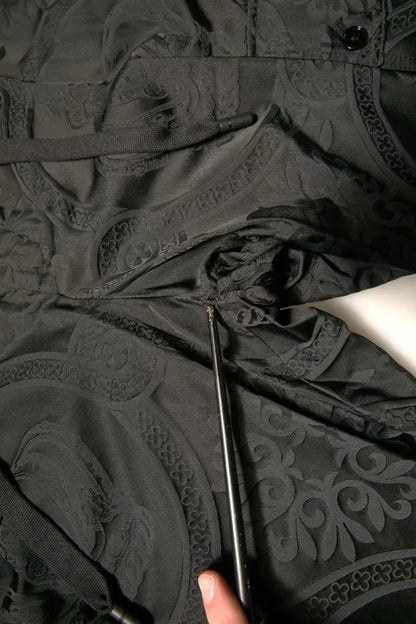 Dolce & Gabbana Black Crown Nylon Jogger Sweatpants
