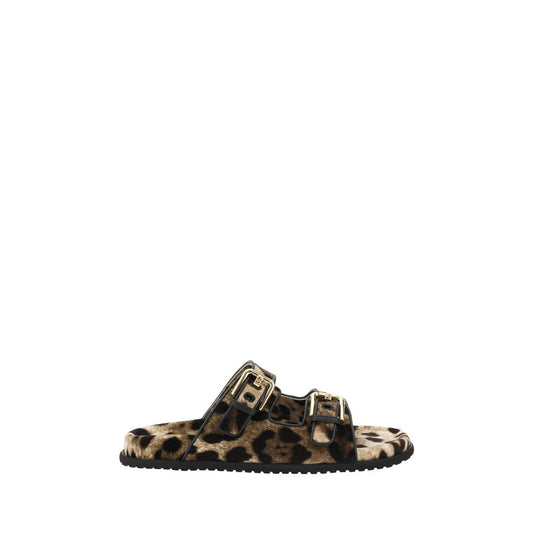 Dolce & Gabbana Animal Print Sandals