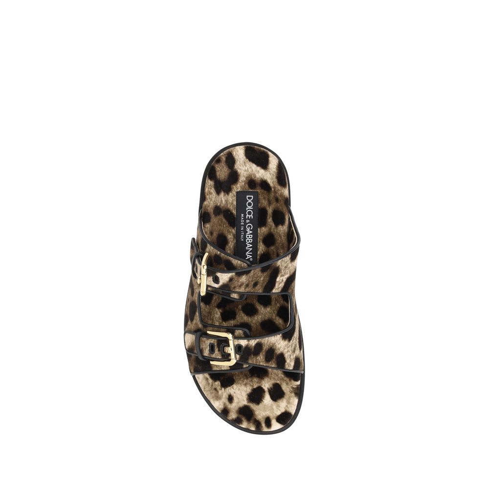 Dolce & Gabbana Animal Print Sandals
