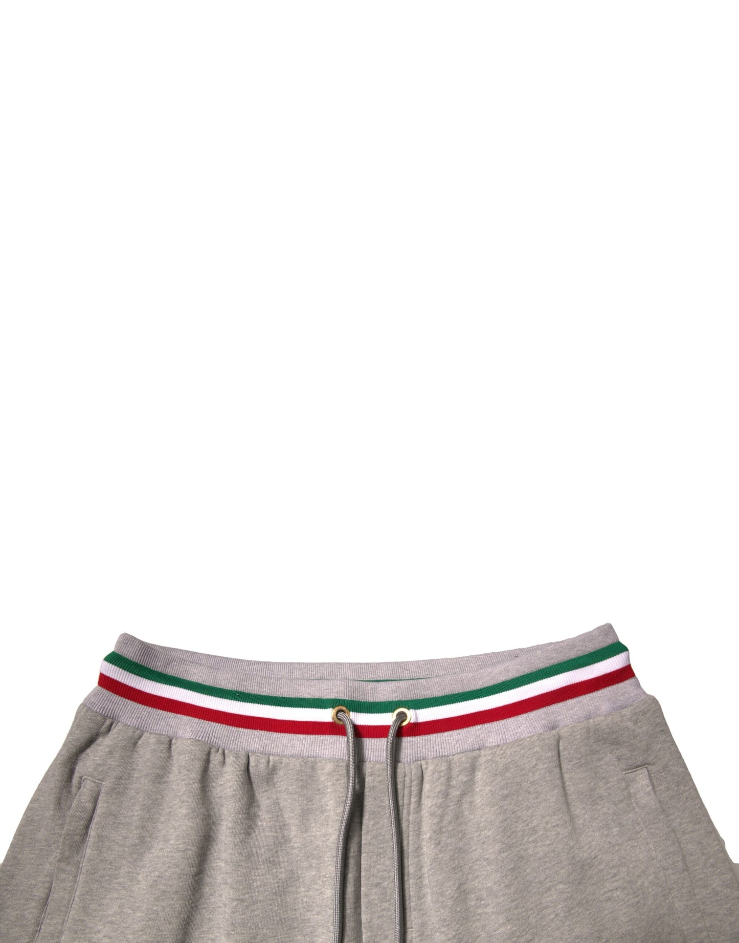 Dolce & Gabbana Gray Logo Patch Jogger Cotton Sweatpants