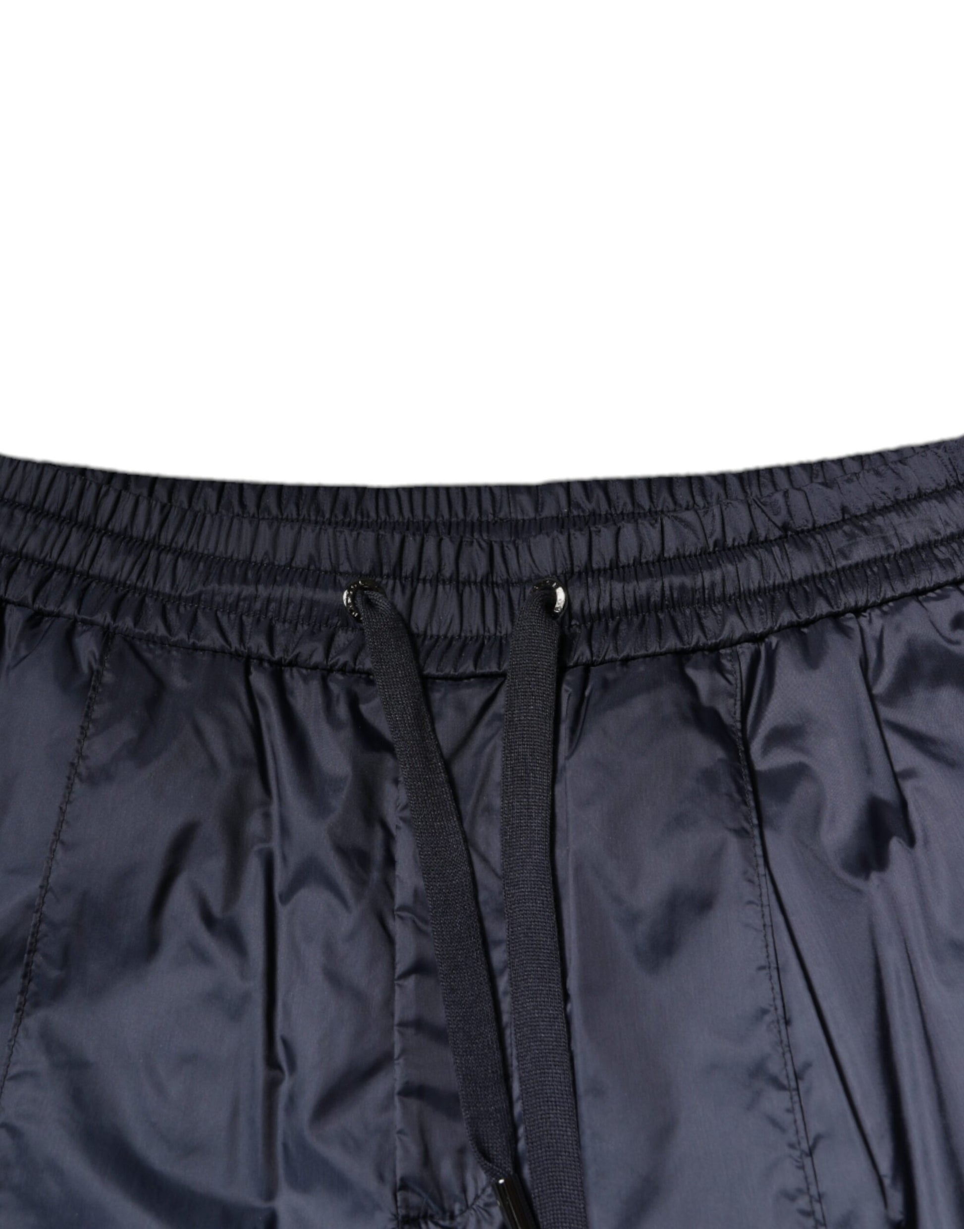 Dolce & Gabbana Dark Blue Cotton Skinny Sweatpants