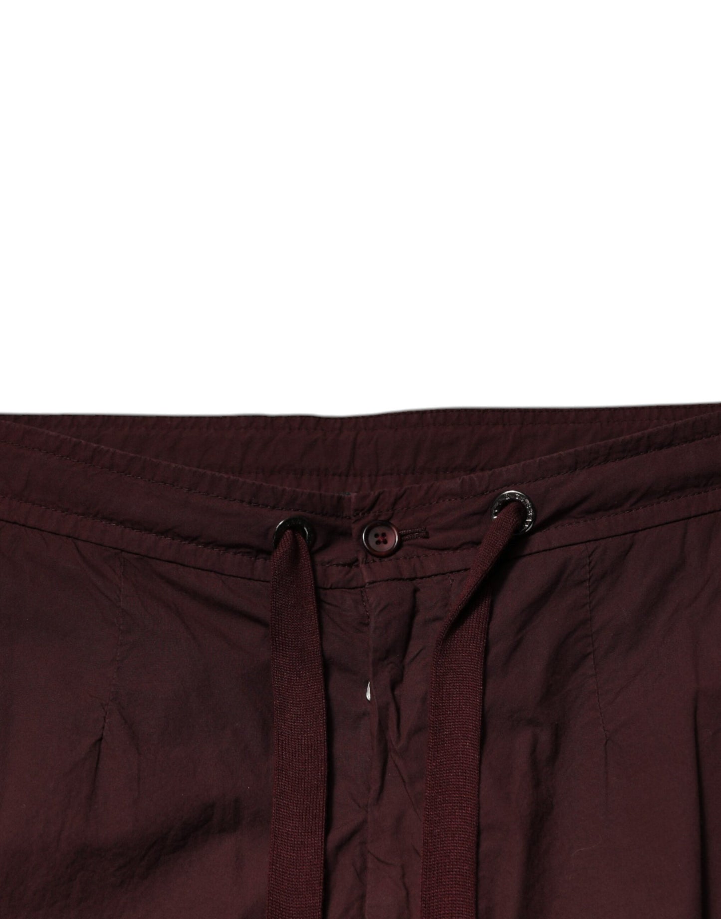 Dolce & Gabbana Bordeaux Cotton Cargo Jogger Sweatpants