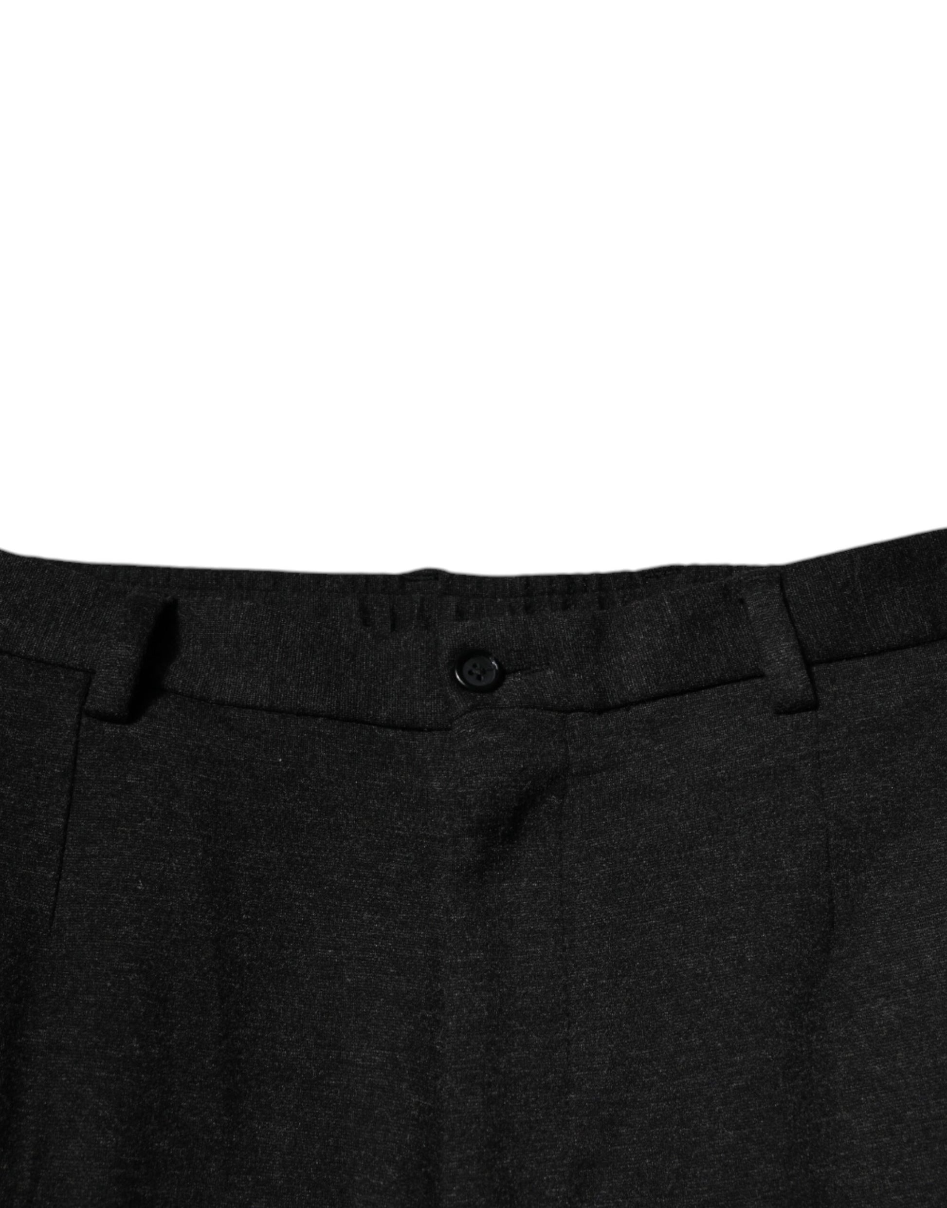 Dolce & Gabbana Black Viscose Cargo Men's Casual Pants